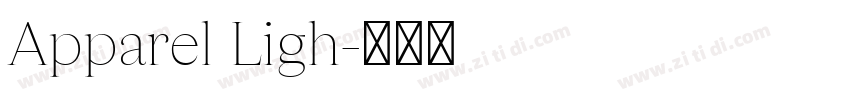 Apparel Ligh字体转换